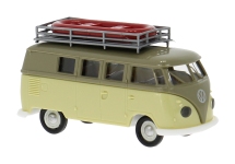 Brekina 31638 - H0 - VW T1b Camper mit Dachträger/Boot